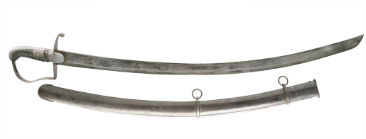 Un sabre de cavalerie légère britannique de 1796. [PHOTO : MUSÉE CANADIEN DE LA GUERRE—19760115-00166]
