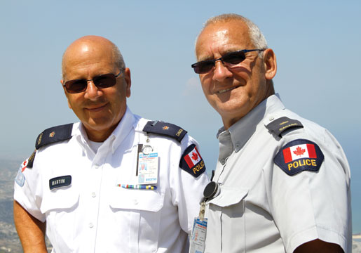  Michel Martin (à g.) et Jean-Marc Sasseville. [PHOTO : DAN BLACK]