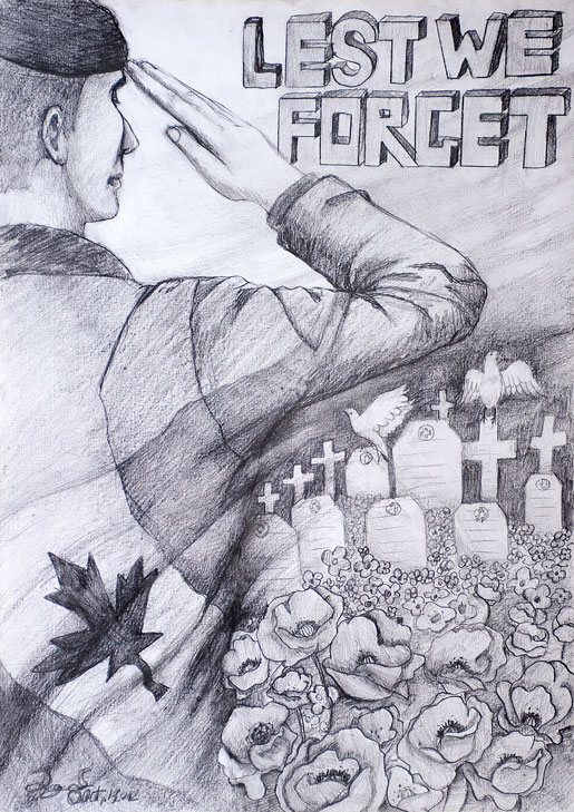 [Affiche noir et blanc d’Angel Qiu de Vancouver]