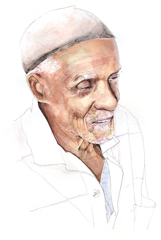 Le vétéran de la Deuxième Guerre mondiale Joseph Nathaniel Bellamy se souvient du temps où il s’est engagé dans l’armée.[ILLUSTRATION: JENNIFER MORSE]