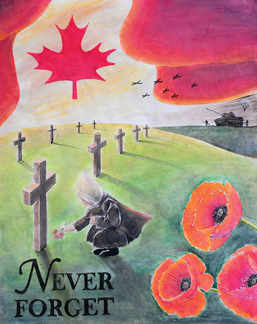[Première place chez les affiches en couleurs juniors : Anneke Joy Brink de Brampton (Ont.)] 