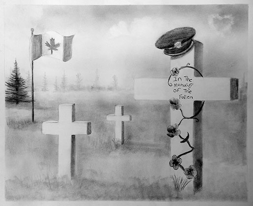 [Première place chez les affiches en noir et blanc juniors : Trista Bering de Kingsville (Ont.)] 